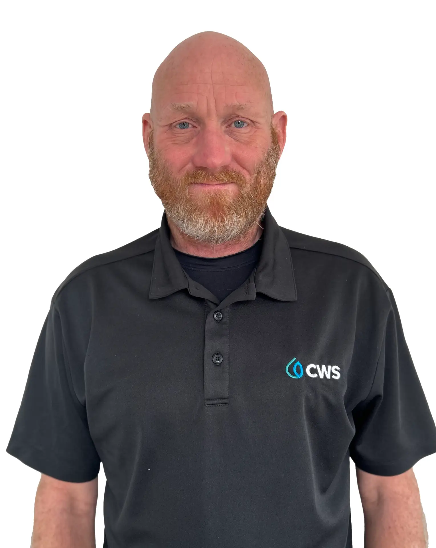 Todd Teas smiling in a black CWS shirt