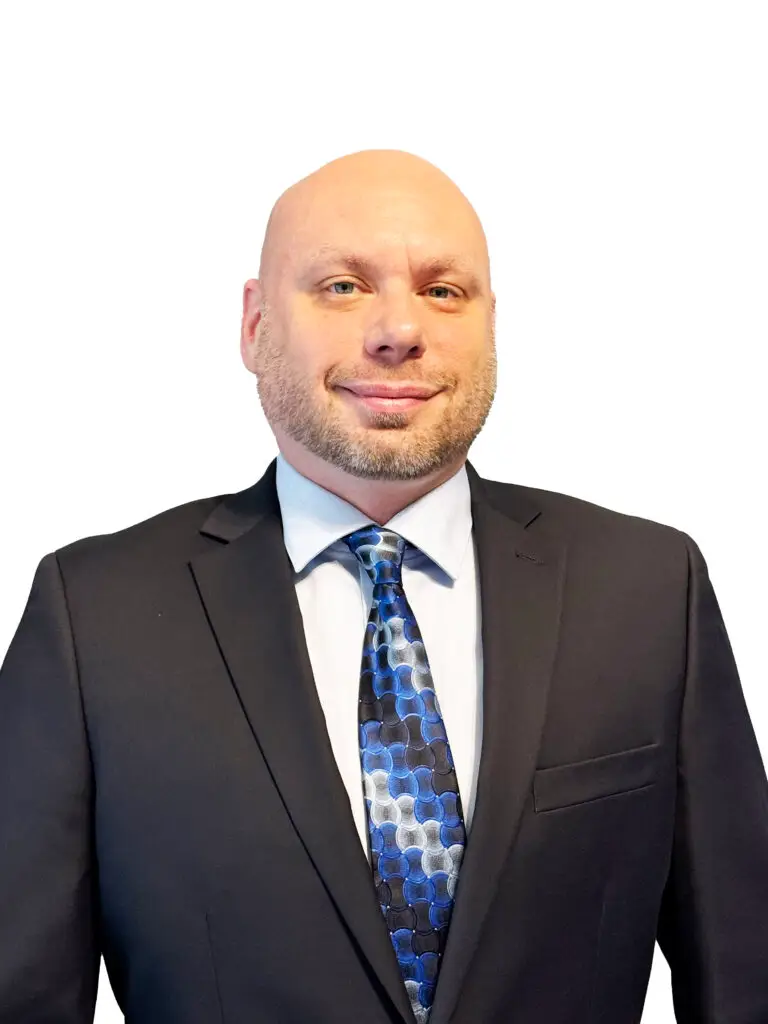 Wayne Hold Chief Financial Officer at ClearWater Solutions wearing a dark suite