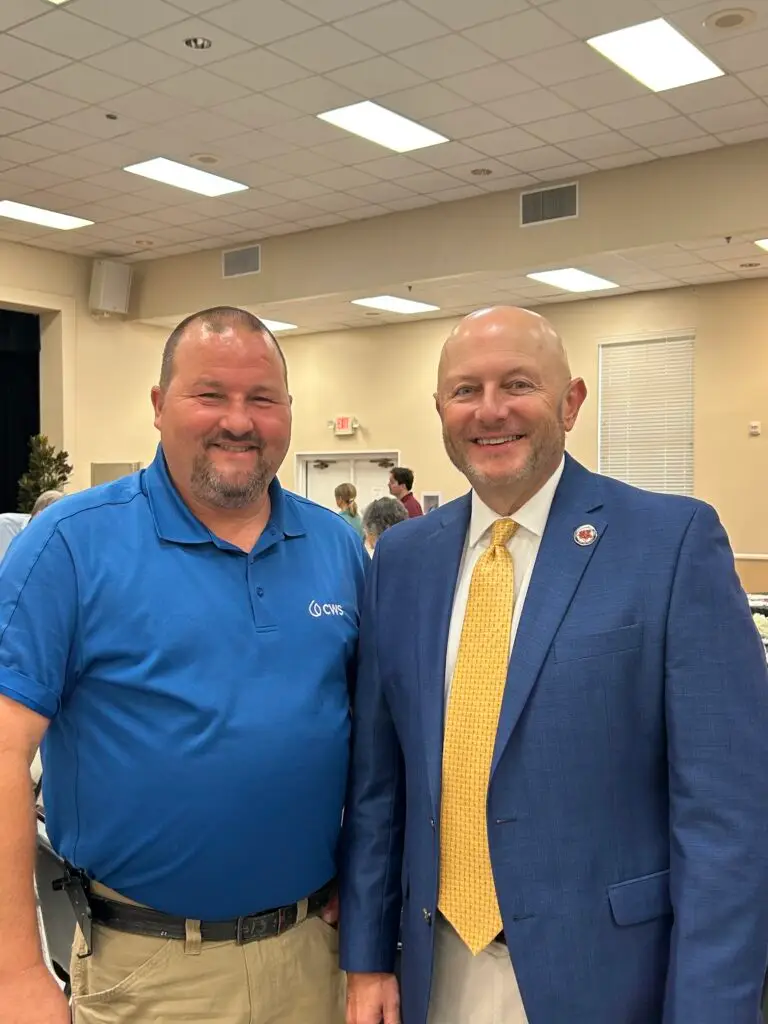 Petal Mayor standing next to Matt Fountain