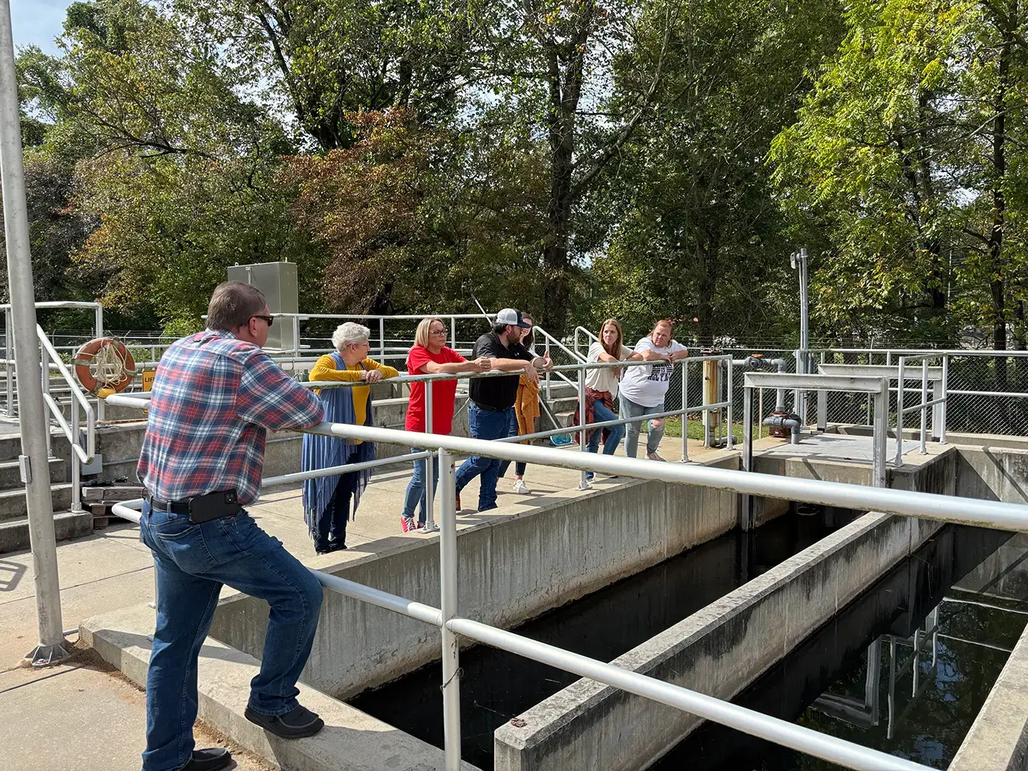 Clients touring Ellijay facility