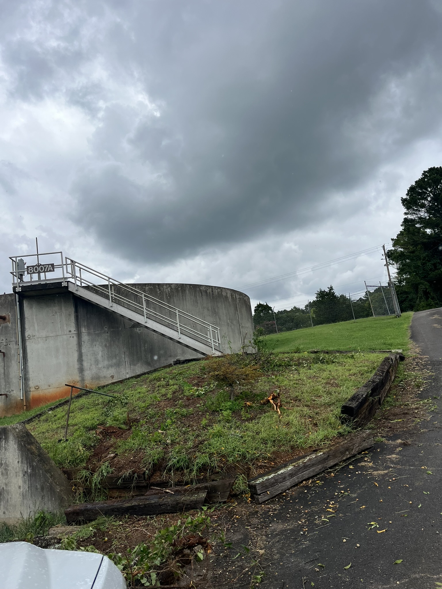 Wastewater Treatment Plant Entrance After